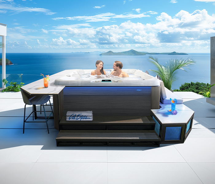 Calspas hot tub being used in a family setting - Tuscaloosa